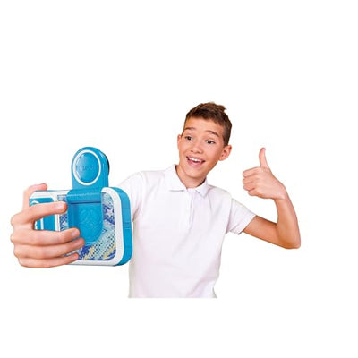 Vtech KidiZoom Print Cam Scrapbook Bundle blau - Kreative Kamera, die Bilder direkt ausdrucken kann - Inkl. Scrapbook, Stickern, Stift und Druckerpapier