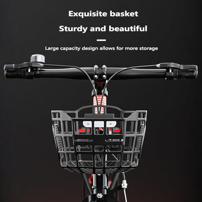 Zusammenklappbare Mountainbikes Für Ältere Kinder, Neue 20-Zoll-Fahrräder Für Jungen Und Mädchen, Fahrrad Mit Rahmen Aus Kohlenstoffstahl, Verstellbarer Lenker Und Sitzhöhe Sky Blue,22"