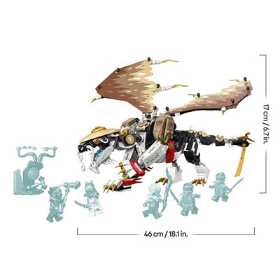 LEGO NINJAGO Egalt der Meisterdrache, Ninja-Set mit Drachen-Spielzeug und 5 Figuren inkl. Lloyd und NYA, Drachenmeister, Geschenk für Jungs und Mädchen ab 8 Jahren 71809