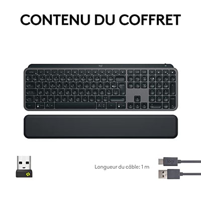 Logitech MX Keys S Plus - Graphit, Französisches AZERTY-Layout