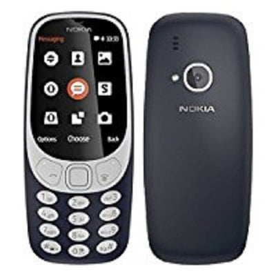 Nokia 3310 2G Mobiltelefon (2,4 Zoll Farbdisplay, 2MP Kamera, Bluetooth, Radio, MP3 Player, Single Sim) dark blue