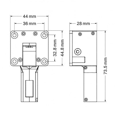 SPARKHOBBY 5KG 55g Elektrisches Einziehfahrwerk mit Metallblocklenkung für RC 3-5kg FPV Starrflügler Drohnenflugzeug (1 Satz 3 Stück)