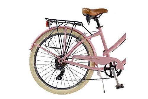 Via Veneto by Canellini Fahrrad Rad Citybike CTB Frau Vintage Retro American Cruiser Alluminium Rosa