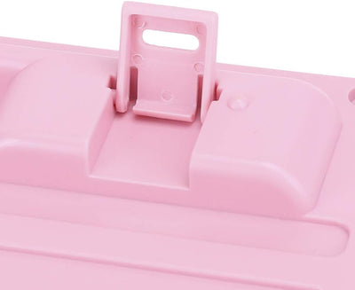 Sxhlseller 104 Tasten USB Wired Keyboard, QWERTY Ultra Thin Cartoon Computer Keyboard, wasserdichte Universal Mechanische Tastatur für Home Business Office Game(Rosa)