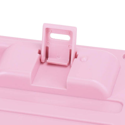 Sxhlseller 104 Tasten USB Wired Keyboard, QWERTY Ultra Thin Cartoon Computer Keyboard, wasserdichte Universal Mechanische Tastatur für Home Business Office Game(Rosa)