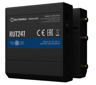 Teltonika RUT241 Industrial LTE WiFi Router, 4G-RUT241