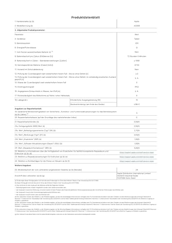 Apple iPad Air 13" mit M3 Chip: Apple Intelligence, Liquid Retina Display, 128 GB, 12 MP Frontkamera/Rückkamera, WLAN 6E, Touch ID, Batterie für den ganzen Tag – Space Grau