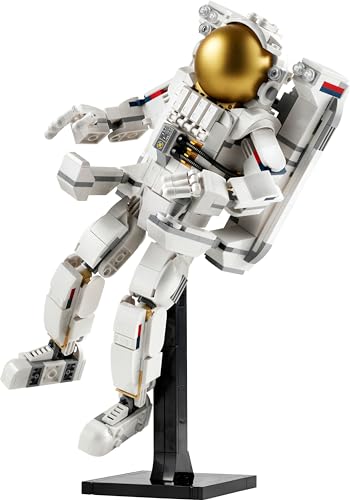 LEGO Creator 3in1 Astronaut im Weltraum Spielzeug, Modellbausatz mit Hund und Raumschiff für Kinder, Kinderzimmer-Deko, kreatives Geschenk für Jungs und Mädchen ab 9 Jahren 31152