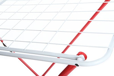 rg-vertrieb Wäscheständer Flügelwäschetrockner rot Wäschetrockner Wäsche Trocknen 18m Länge 184cm x 50cm x 102cm