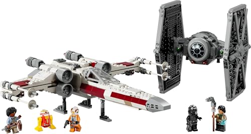 LEGO Star Wars 75393 Mashup aus TIE Fighter & X-Wing– Spielzeug mit 2 Raumschiffen, 4 Minifiguren und Droidenfigur, kreatives Geschenk für Jungs ab 9 Jahren und Fans