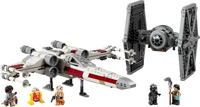 LEGO Star Wars 75393 Mashup aus TIE Fighter & X-Wing– Spielzeug mit 2 Raumschiffen, 4 Minifiguren und Droidenfigur, kreatives Geschenk für Jungs ab 9 Jahren und Fans