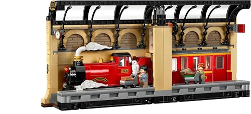 LEGO Harry Potter Buchstütze: Hogwarts Express - Set mit Spielzeug Zug, 2 Minifiguren inkl. Ron Weasley, Hedwig und Krätze - Wizarding World Geschenk für Jungen, Mädchen & Fans ab 10 Jahren - 76450