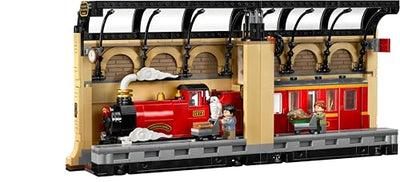 LEGO Harry Potter Buchstütze: Hogwarts Express - Set mit Spielzeug Zug, 2 Minifiguren inkl. Ron Weasley, Hedwig und Krätze - Wizarding World Geschenk für Jungen, Mädchen & Fans ab 10 Jahren - 76450