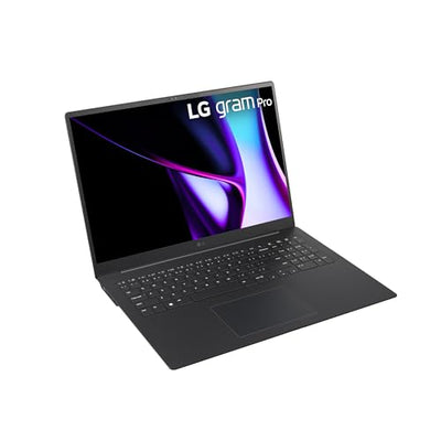 LG gram Pro 17 Zoll Notebook - 1299g Intel Core Ultra7 Laptop (16GB RAM, 1TB Dual SSD, 23,5h Akkulaufzeit, IPS Panel Anti-Glare Display, Win 11 Home, 2024) - Schwarz