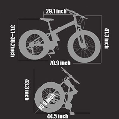 Wmmner Mountainbike mit doppelter Federung mit großem Reifen für Männer und Frauen, zusammenklappbares Mountainbike für Erwachsene, mechanische Scheibenbremsen und hoher Rahmen aus Stahl