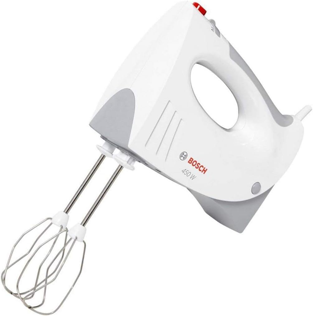 Bosch Hausgeräte MFQ3540 Handrührer, Grau, Weiß, 7,7 cm l x 20,1 cm w x 14,1 cm h