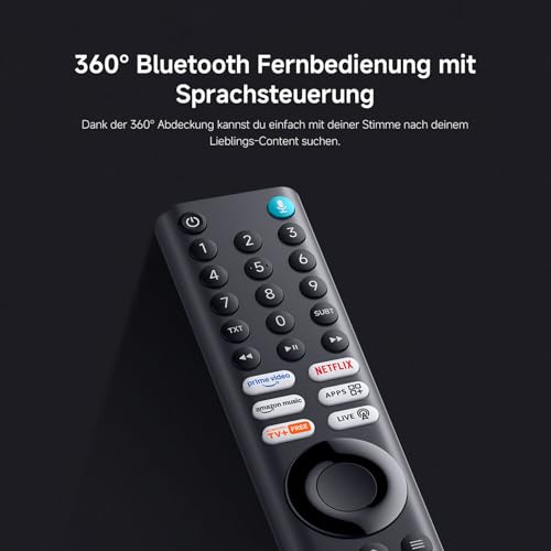 Xiaomi F, 43 Zoll (109 cm), 4K UHD, Smart TV, Fire TV, Triple Tuner DVB-C/S/S2/T/T2,HDR10, MEMC,Sprachsteuerung mit Alexa, 2GB+32GB, Kompatibel mit Apple AirPlay