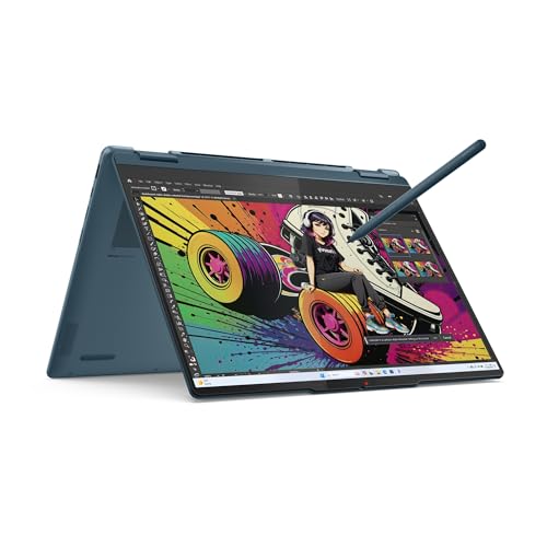 Lenovo Yoga 7 2-in-1 Laptop | Copilot+ | 14"WUXGA OLED | AMD Ryzen AI 7 | 16GB RAM | 512GB SSD | AMD Radeon 860M | Win11 | QWERTZ | Tidal Teal | 3 Monate Premium Care | inkl. Hülle Exklusiv bei Amazon
