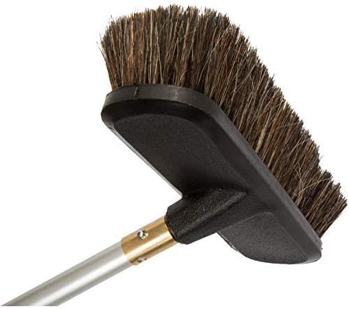 LEWI Waschbürsten-Set Reinigungs-Set Reinigungsbürste Wasch-Bürste Autowäsche Glasflächen-Reinigung (Länge:118 cm Mischhaar mit 1/4 Zoll Gewinde)