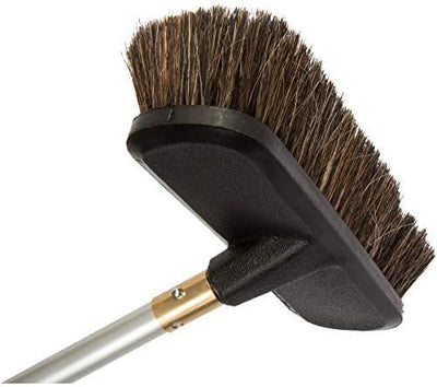 LEWI Waschbürsten-Set Reinigungs-Set Reinigungsbürste Wasch-Bürste Autowäsche Glasflächen-Reinigung (Länge:118 cm Mischhaar mit 1/4 Zoll Gewinde)