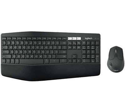 Logitech MK850 Performance Kabelloses Tastatur-Maus-Set, Bluetooth & 2.4 GHz Verbindung via USB-Empfänger, Multi-Device, 24 bis 36-Monate Akkuleistung, Handballenauflage, Int'l QWERTY-Layout - Schwarz