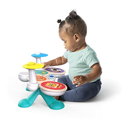 Baby Einstein, Together in Tune, Connected Magic Touch, Holz Schlagzeug, Musikinstrumente, 4 Spielmodi und 10 Melodien, Lautstärkeregler, Holzspielzeug für Kinder, ab 12 monat