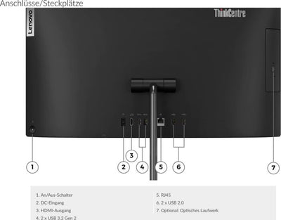 Lenovo ThinkCentre Neo 30a 24 G4 AiO 23.8 Core i7-13620H 16GB RAM 512GB SSD Win11Pro Raven Black