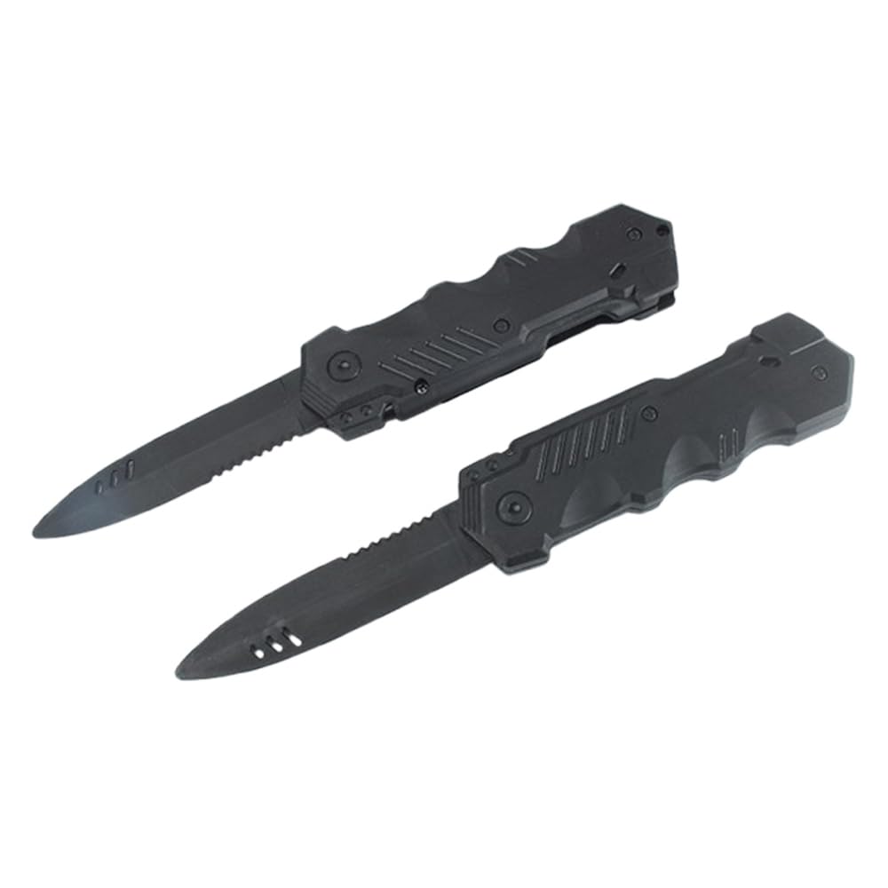 2 Stück verschwindendes magisches Messer, einziehbares Spielzeugmesser, gefälschtes Theatermesser, magisches Messer, Plastik, Scherzartikel magische Requisiten für Erwachsene Aprilscherz