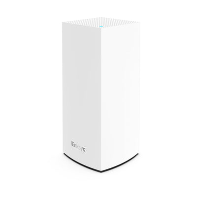 Linksys Velop MX4200 Tri-Band Mesh-WiFi 6-System (AX4200) WLAN-Router mit bis zu 260 m² Funkabdeckung, 3,5-mal schneller, für mehr als 40 Geräte – 1er-Pack, Weiß