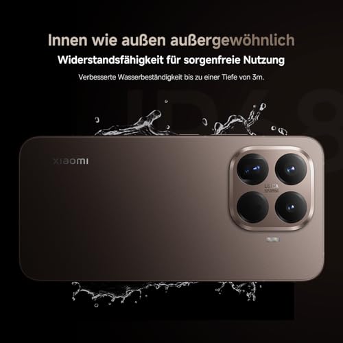 XIAOMI 15T Pro, Smartphone 12+512GB, 6,83" 144Hz augenschonendes Display, MediaTek Dimensity 9400+, 50MP Leica 5X Pro Teleobjektiv, 5500mAh, Titan, 2 Jahre Garentie
