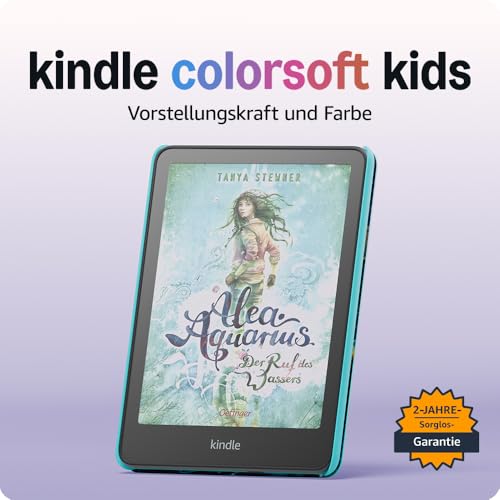 Der neue Amazon Kindle Colorsoft Kids (16 GB) – Der erste Farb-Kindle für Kinder, mit Hülle - Abenteuerfluss