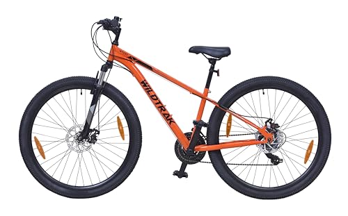 Wildtrak - Stahl-Mountainbike, Erwachsene, 27.5 Zoll, 21-Gang, Shimano-Schaltung - Orange