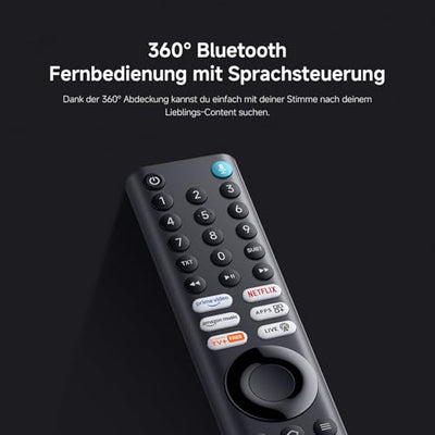 Xiaomi F Pro, 55 Zoll (140 cm), 4K UHD QLED, Smart TV, Fire TV, Triple Tuner DVB-C/S/S2/T/T2, HDR10+, Game Boost mode 120Hz, MEMC, Sprachsteuerung mit Alexa, 2GB+32GB, Kompatibel mit Apple AirPlay