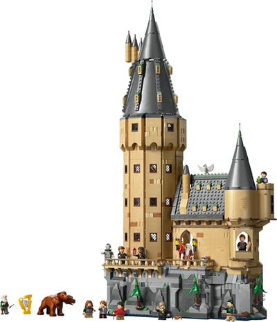 LEGO Harry Potter Schloss Hogwarts: Der Hauptturm - Spielzeug mit fliegendem Schlüssel, Zauberschachzimmer, 12 Minifiguren - Geschenk für Jungen, Mädchen & Erwachsene Fans ab 10 Jahren - 76454
