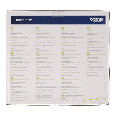 Brother DCP-1612W, Monochrom , Kompaktes 3-in-1 Multifunktionsgerät (Laserdrucker, digitaler Kopierer, Farbscanner, 2.400 x 600 dpi, USB 2.0, WLAN) dunkelgrau
