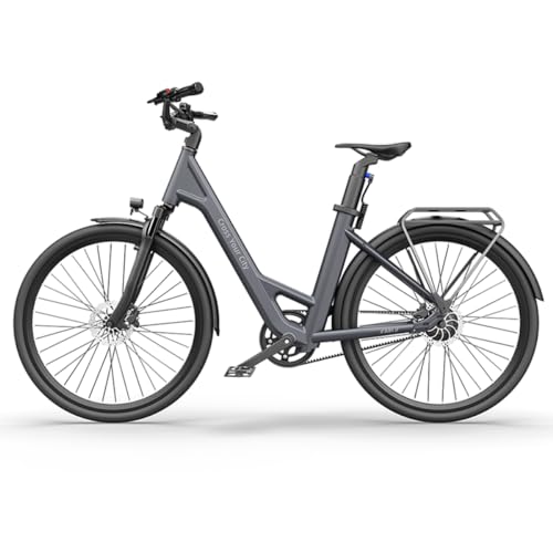 A Dece Oasis ADO e Bike 28 Zoll, E-Bike Air 28 Elektrofahrrad,345,00 Wh Akku, ebike Damen/Herren,Gray