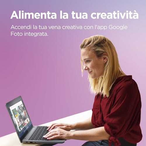 Lenovo IdeaPad Slim 3 Notebook Chromebook Plus 14 Zoll FHD (1920x1080), Intel Core i3-N305, 8GB RAM, 256GB SSD, WiFi 6, ChromeOS (kompatibel mit Google App, Microsoft 365, Adobe)