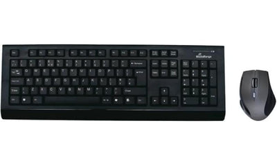 MediaRange Funk-Tastatur- und Maus-Set, QWERTY (UK), schwarz/grau