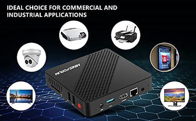 Mini-PC Intel Celeron N4020 (nur 2,8 GHz), DDR4 4 GB/64 GB eMMC, Intel UHD Graphics 600, Mini-Computer ohne Lüfter 4k@60Hz HDMI&VGA, USB3.0, Wi-FI 2.4/5.8G, BT4.2