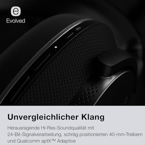Bowers & Wilkins PX7 S2e Over-Ear-Kopfhörer mit Geräuschunterdrückung, kabellos, Qualcomm aptX™ Adaptive und Schnellladung, 30 Stunden Wiedergabe, sechs integriertes Mikrofon - Rubinrot