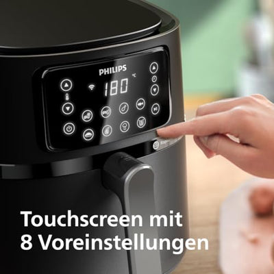 Philips Airfryer 5000 Serie XXL, 7,2L (1,4Kg), 16-in-1 Airfryer, Wifi Verbunden, 90% Weniger Fett Mit Rapid Air Technologie, Rezepte-App (HD9285/90)
