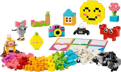 LEGO Classic Kreative Spaßbox, Bunte Bausteine für fantasievolle Rollenspiele, Bauset für Anfänger, Spielzeug für Mädchen und Jungen ab 5 Jahren, Modelle zum Umbauen 11042
