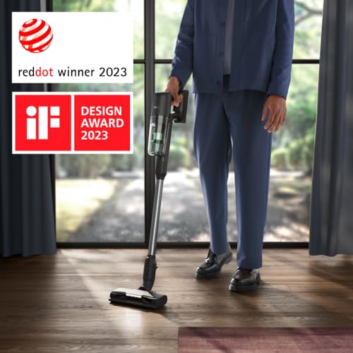 AEG ULTIMATE 7000 ÖKO AP71UB14AM Akku-Staubsauger/extra kraftvoll/ultraleicht 2,2 kg/70 % Recyclingmaterial/bis zu 40 Min. Laufzeit/120m²/5-Stufige Filtration/alle Böden/Automatik, Matte Black