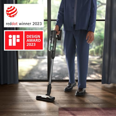AEG ULTIMATE 7000 ÖKO AP71UB14AM Akku-Staubsauger/extra kraftvoll/ultraleicht 2,2 kg/70 % Recyclingmaterial/bis zu 40 Min. Laufzeit/120m²/5-Stufige Filtration/alle Böden/Automatik, Matte Black