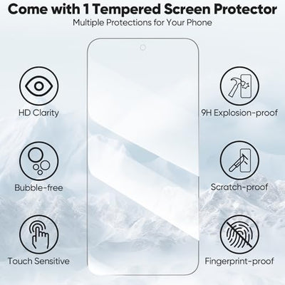 Peakally Handyhülle für Samsung Galaxy A35 5G Hülle [mit Panzer Schutz Glas], [RFID-Blockierung] Premium PU Leder Schutzhülle, Multifunktional Klapphülle kompatibel mit Galaxy A35 - Schwarz