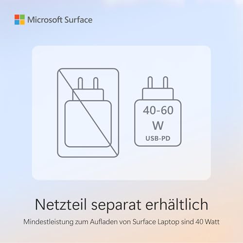 Microsoft Surface Laptop | Copilot+ PC | 13” LCD Touchscreen | Snapdragon® X Plus | 16GB RAM | 512GB Speicher | Neuestes Modell | Platin