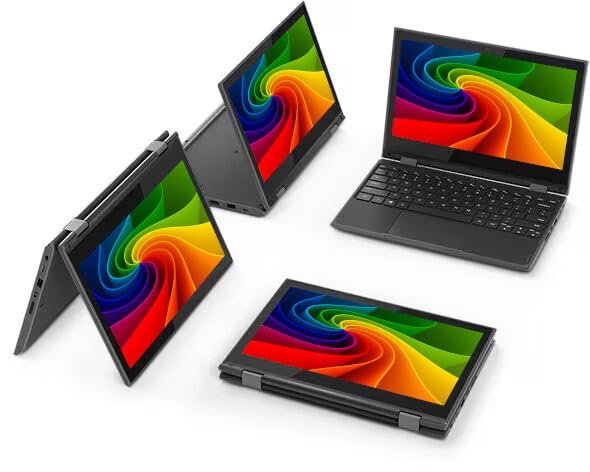 Lenovo Business Laptop Notebook 300e G2 2-in-1 Celeron N4100 4GB 128GB SSD 1366x768 Touchscreen Windows 11 (Generalüberholt)