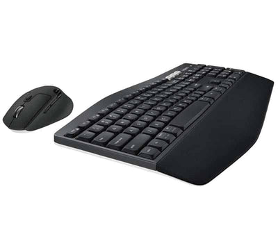 Logitech MK850 Performance Kabelloses Tastatur-Maus-Set, Bluetooth & 2.4 GHz Verbindung via USB-Empfänger, Multi-Device, 24 bis 36-Monate Akkuleistung, Handballenauflage, Int'l QWERTY-Layout - Schwarz