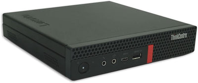 Lenovo ThinkCentre M720q Tiny Intel Six Core i5 8400T 256GB SSD Festplatte 8GB Speicher Windows 11 Pro Desktop Computer Mini PC (Generalüberholt)