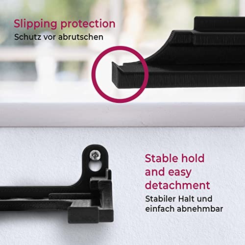 MOBILEFOX Wandhalterung passend für Telekom Speedport Smart 4 | 4 Plus Router Wandhalter WLAN Halterung Halter mit Kabelmanagment, dual Band